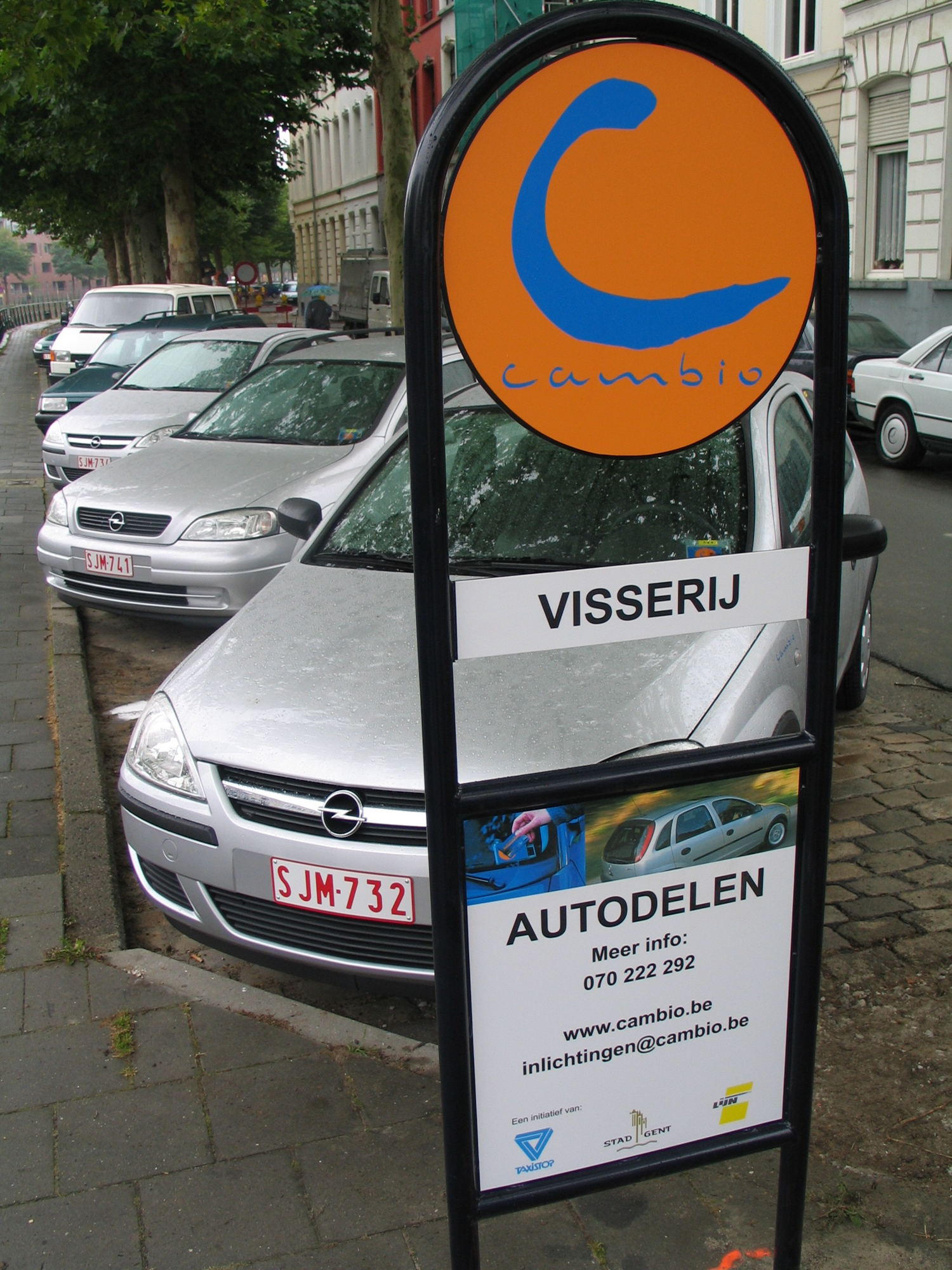 Cambio-standplaats Visserij in Gent
