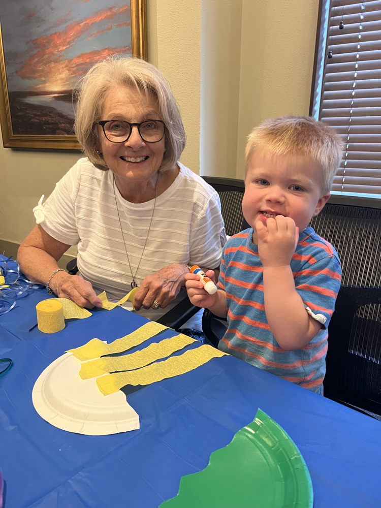 Making jellyfish on Under the Sea Day