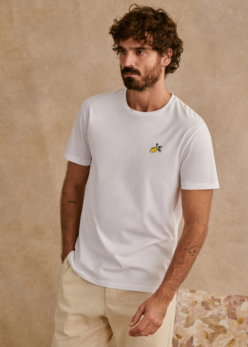 Octobre Editions - T-Shirt Citron Blanc Jaune - 45€