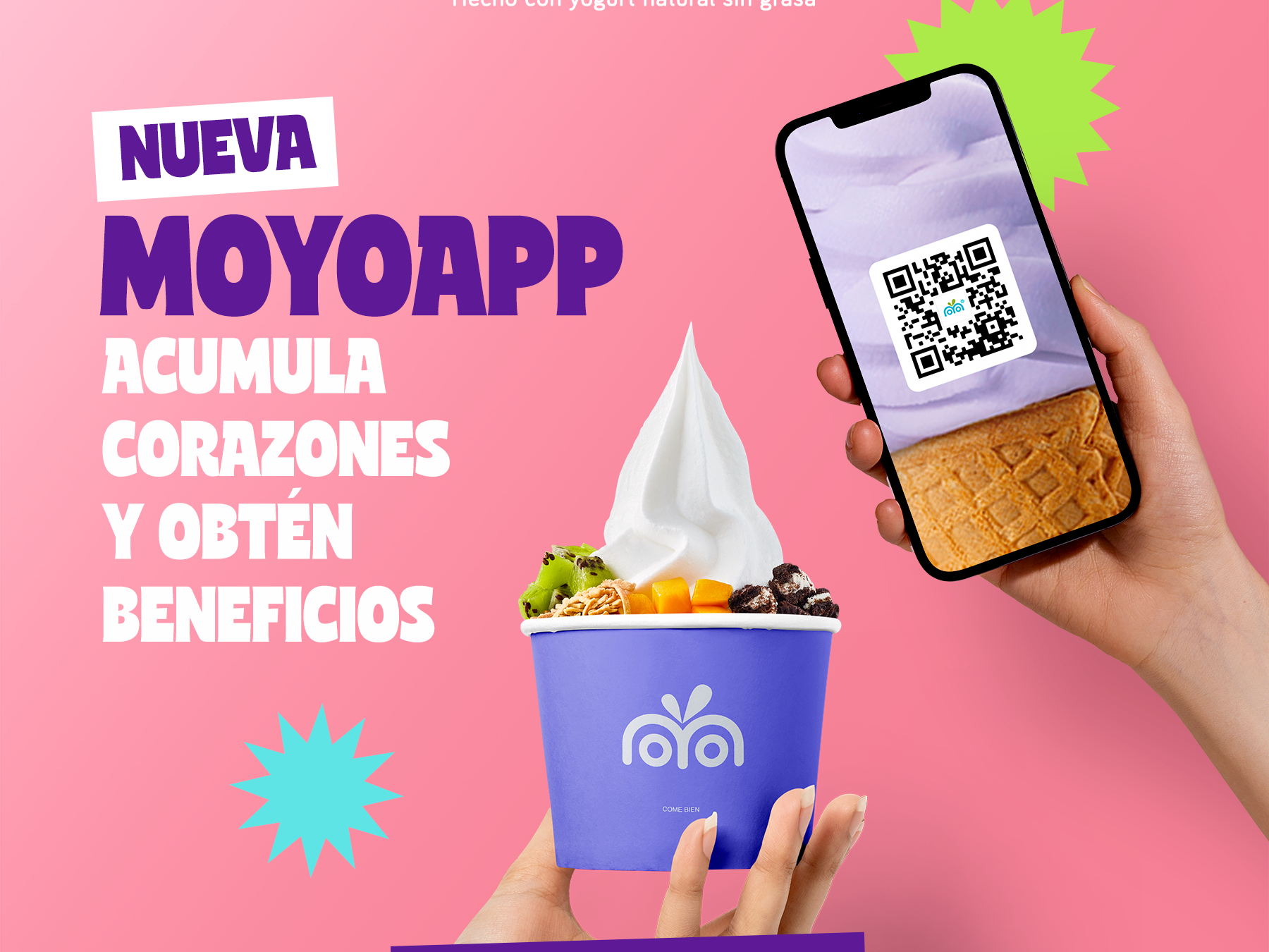 ¿Ya realizaste tu primera compra para activar tu cono de regalo en Moyo? Sólo descarga la app.