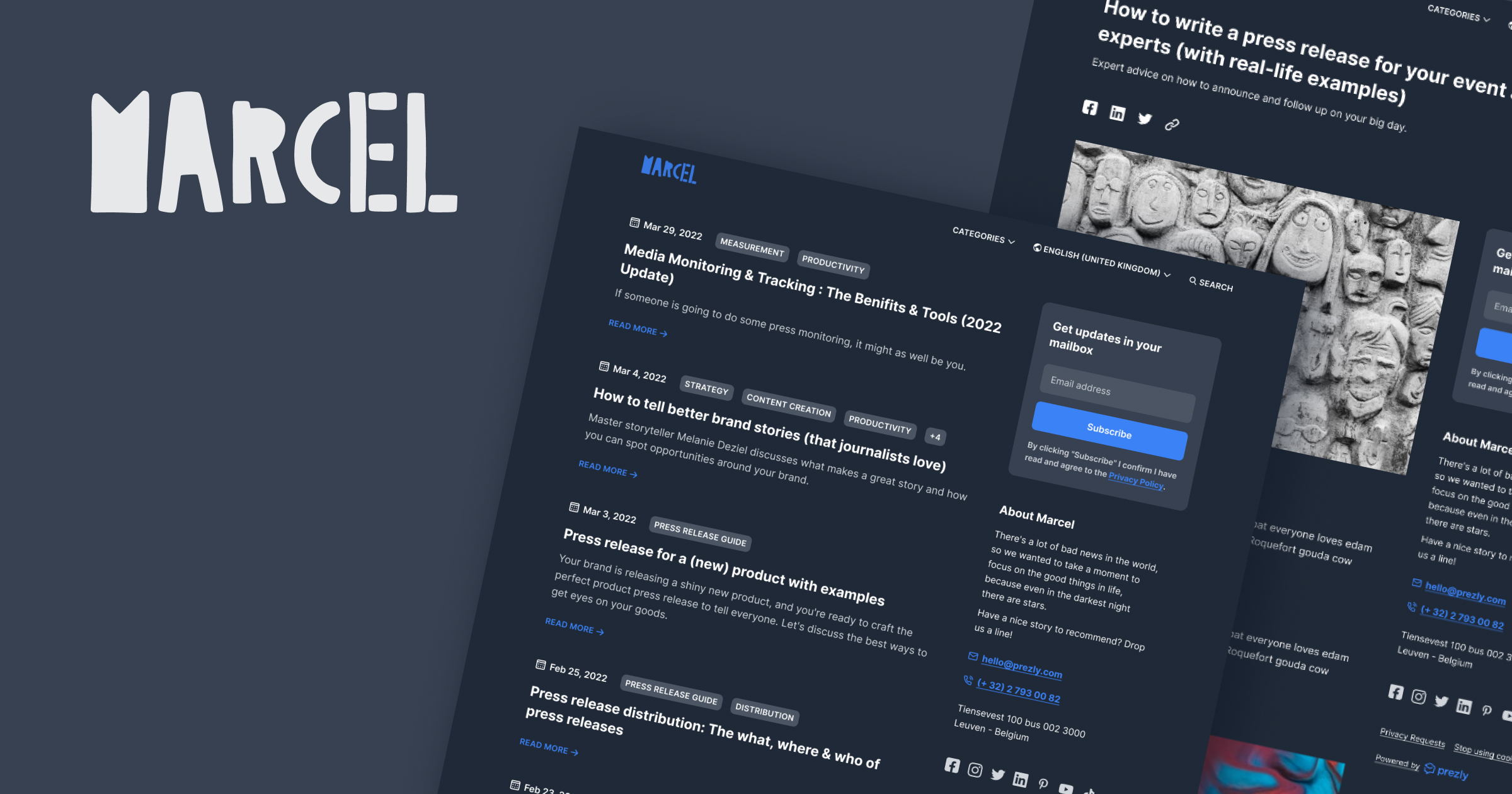 Help: Coming soon: Prezly's first dark theme 😎