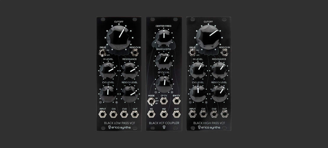 Erica Synths announces three new filter modules