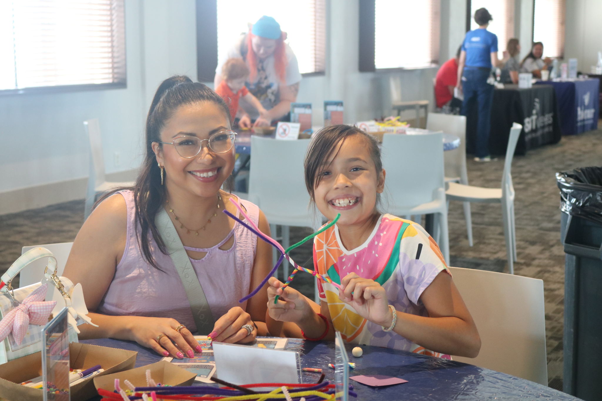 Visitors to the Gaylord-Pickens Museum enjoy themed crafts.