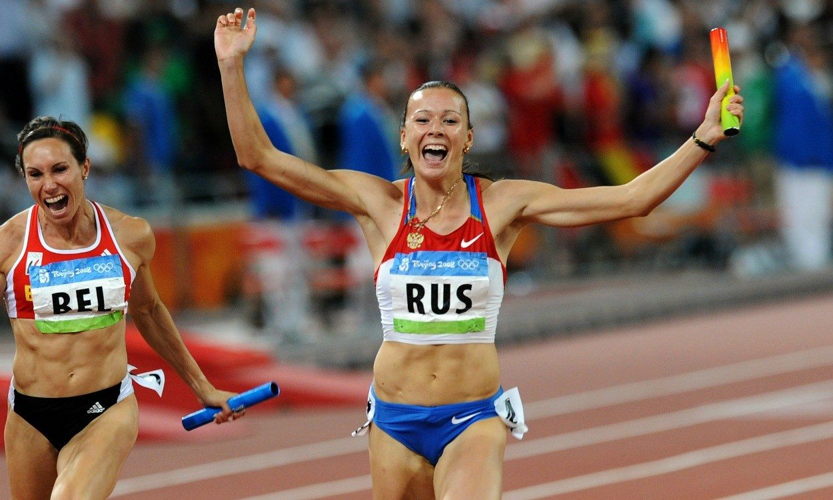 Belga Sport 9.1 : estafetteploeg 4 x 100 meter