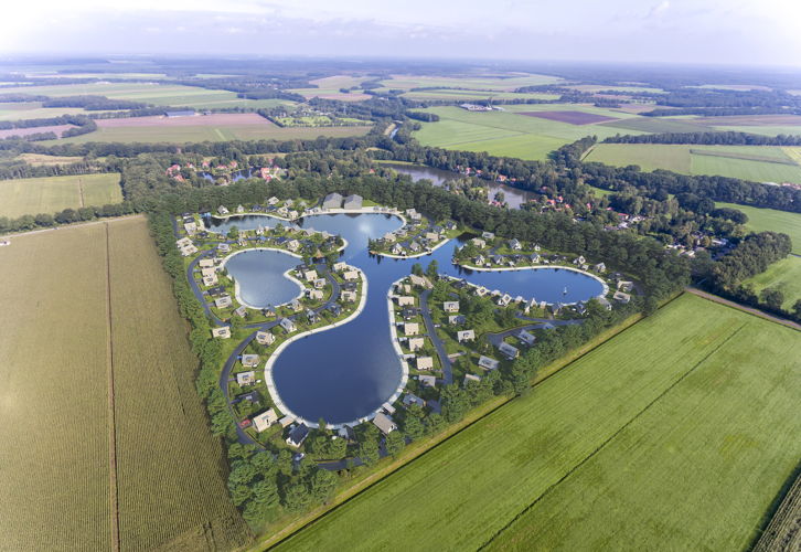 AI Landal Drentse Lagune van boven