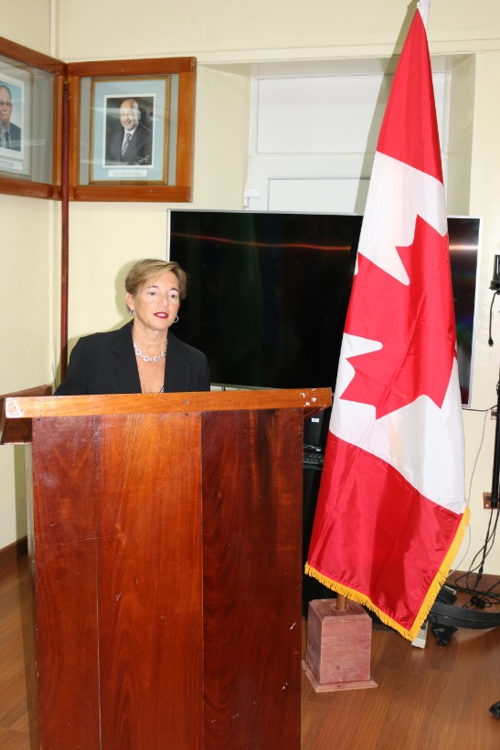 H.E High Commissioner Legault addresses the OECS Commission