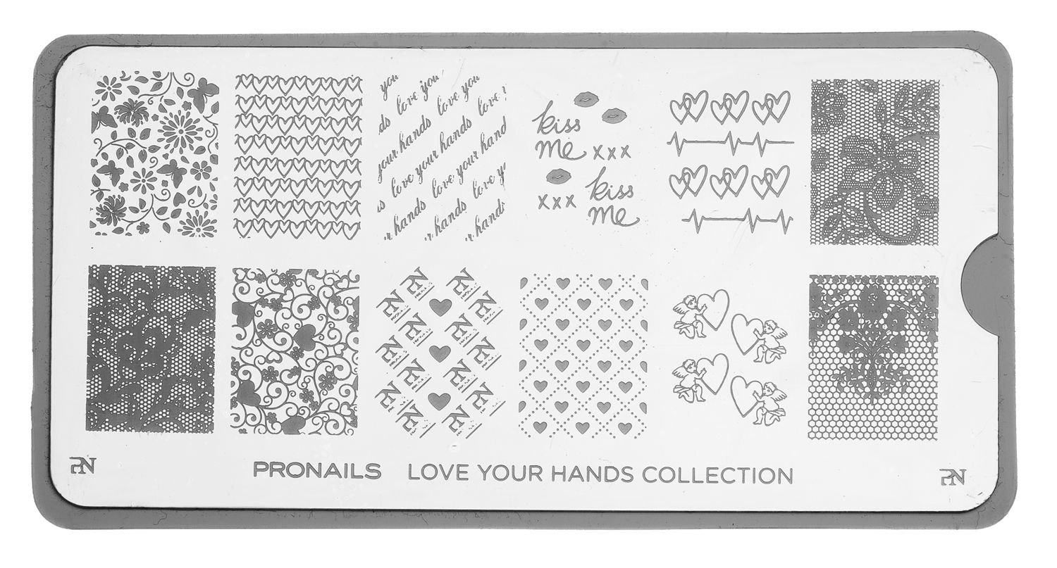 Stamping Plate Love Your Hands 