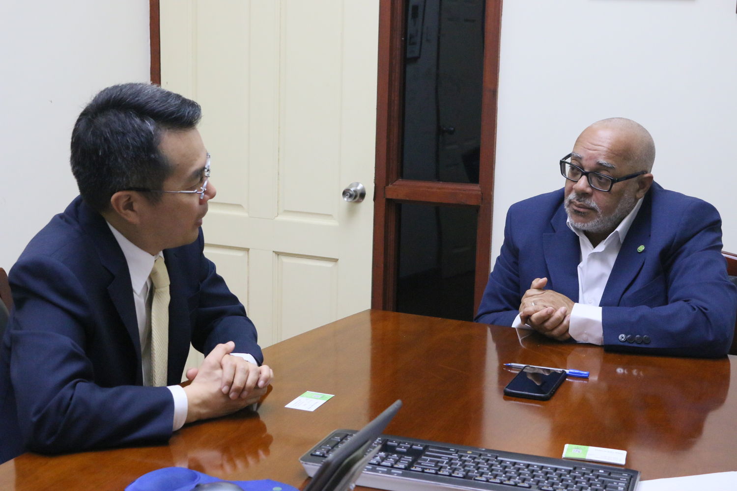 Ambassador of the Republic of South Korea H.E. Moonup Sung and Director General of the OECS H.E. Dr. Didacus Jules