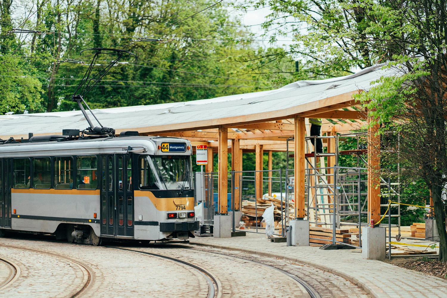 Le tram 44 au terminus Tervuren Station