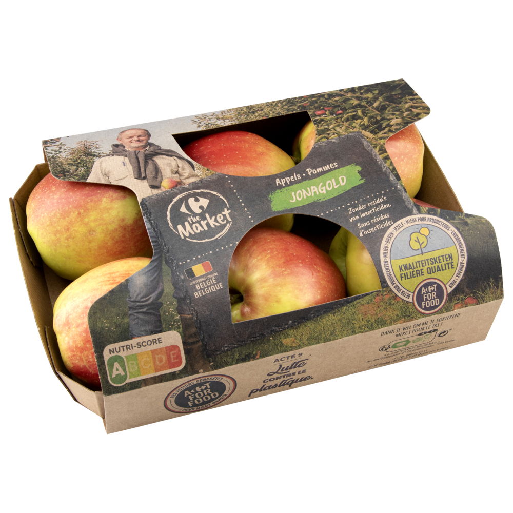 De appels van Kwaliteitsketen Carrefour