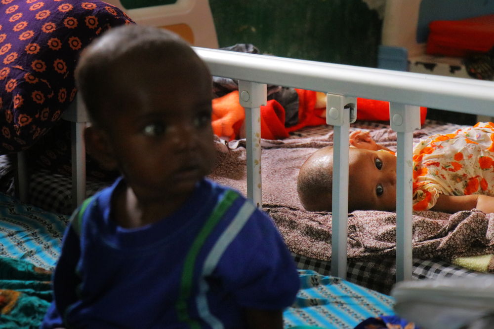 La pequeña Farhiya en el hospital de Mudug. Abdalle Mumin / MSF
