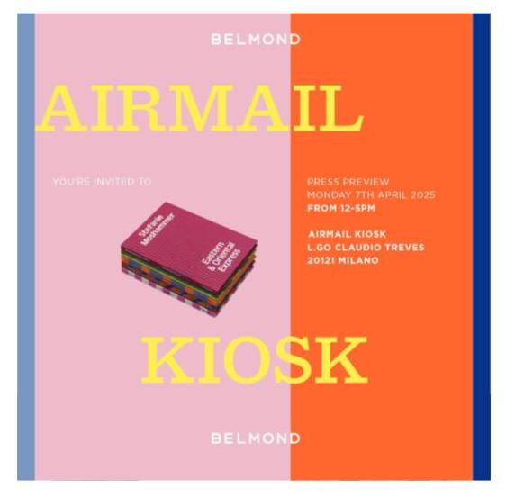 07 April | Belmond Airmail Kiosk Takeover Press Preview