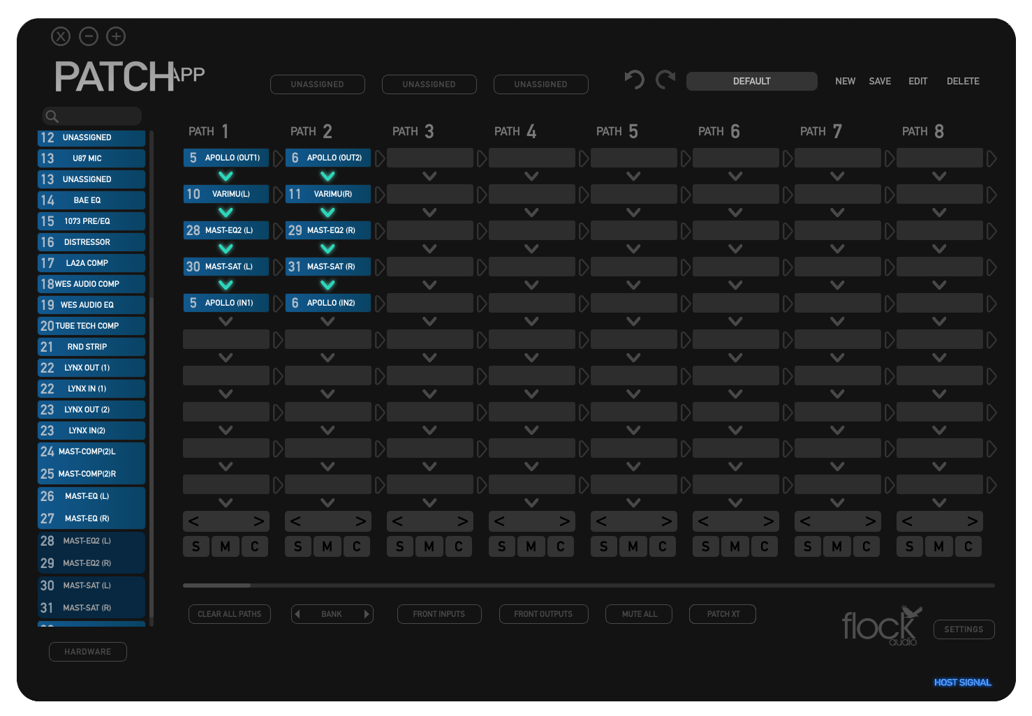 PATCH APP Software interface