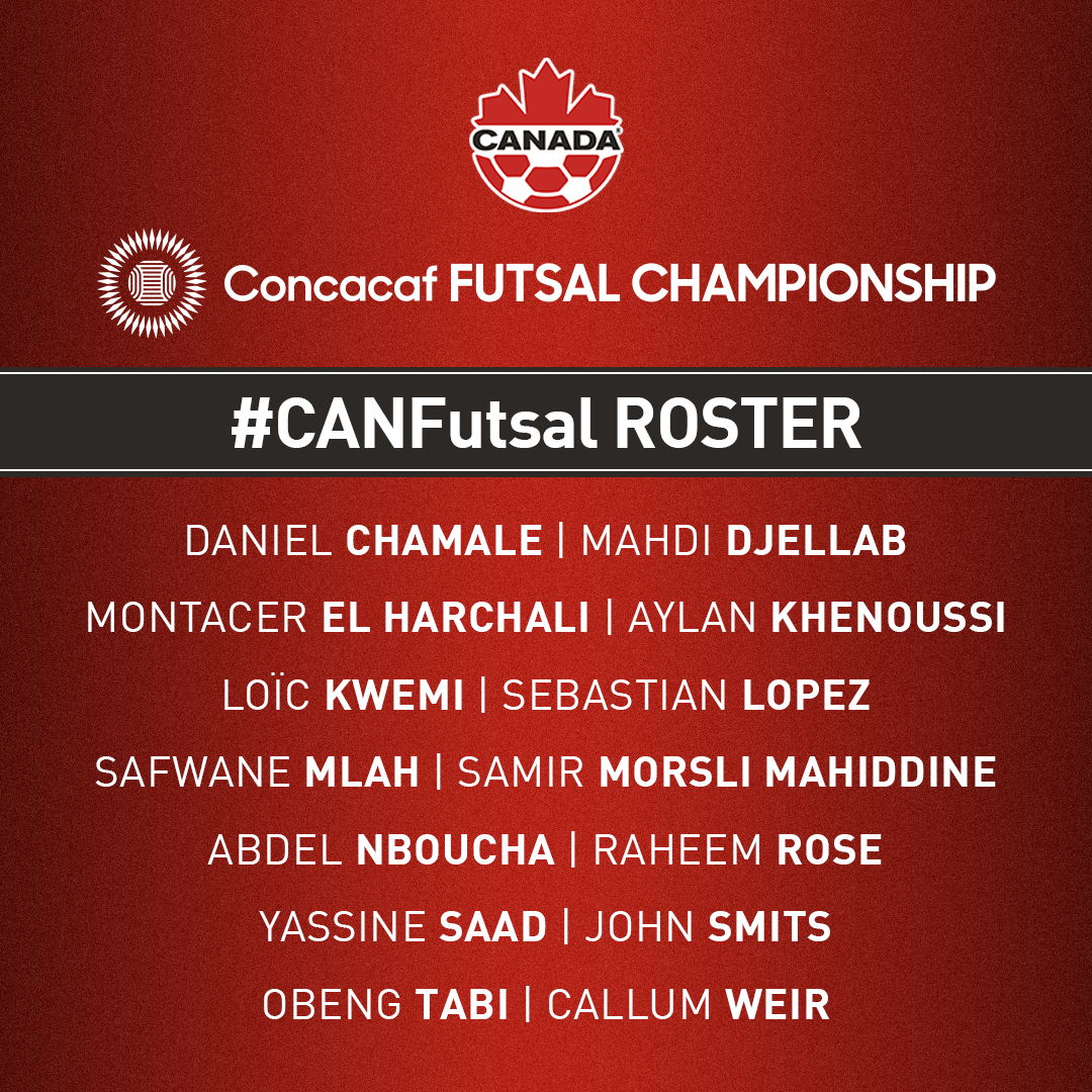 Canada Soccer unveils roster for the 2024 Concacaf Futsal Championship