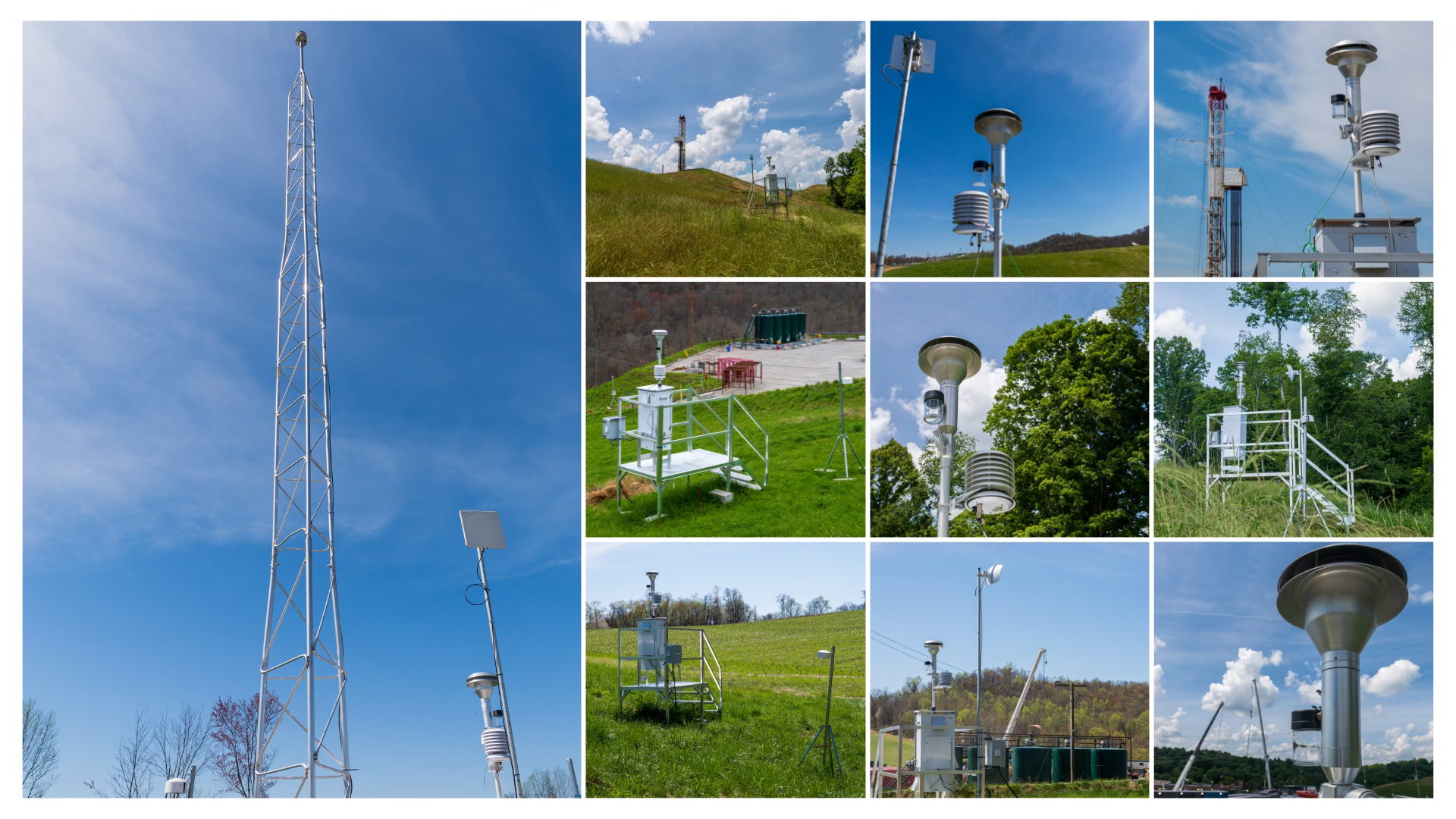 These are a few of the many CNX Radical Transparency air quality monitors in the Appalachian region. These are a few of the many CNX Radical Transparency air quality monitors in the Appalachian region.