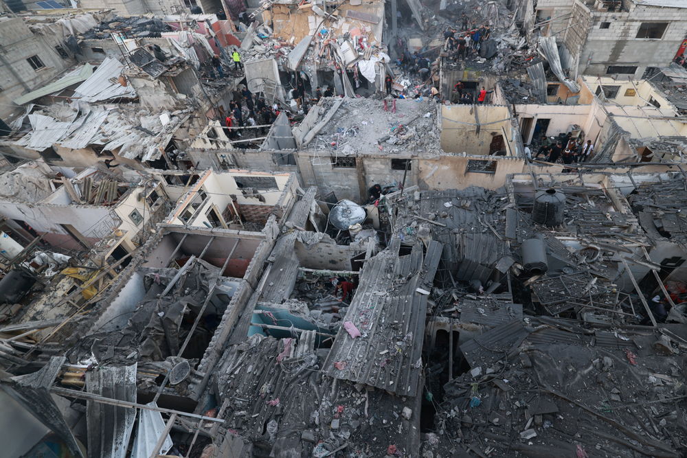 Edificios destruidos en Gaza el 12 de diciembre. © MSF