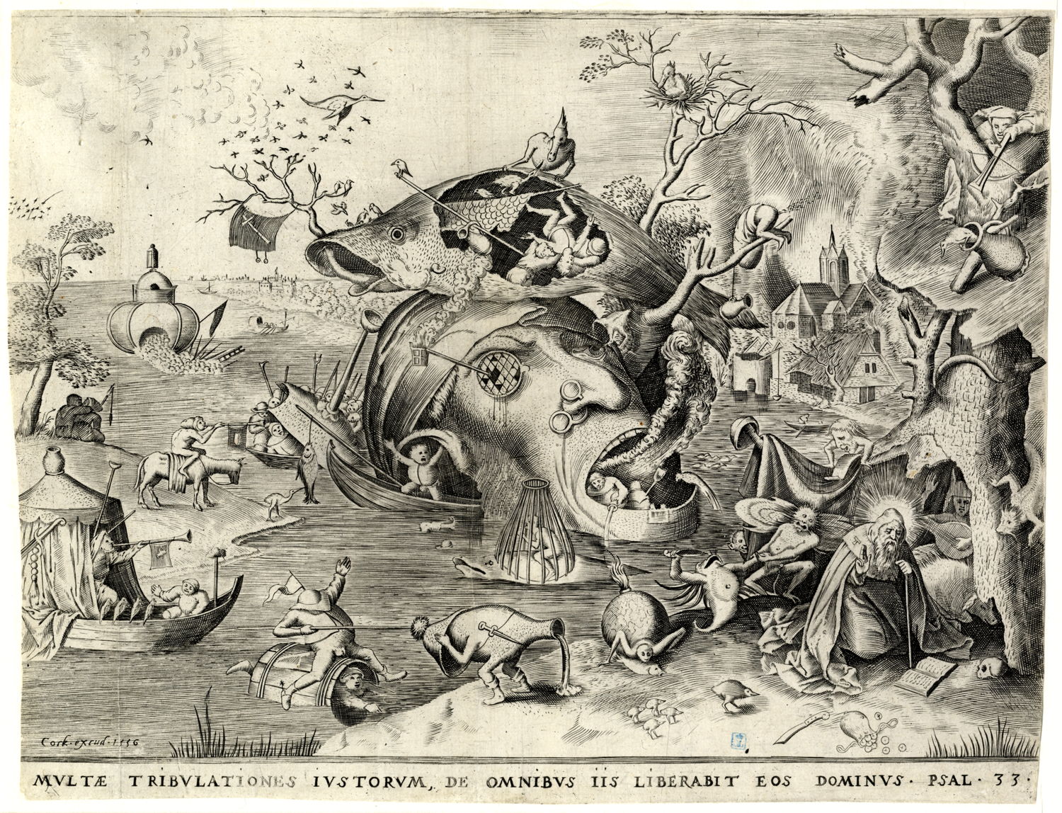 Hieronymus Cock after Pieter I Bruegel, The Temptation of Saint Anthony, 1556 © KBR