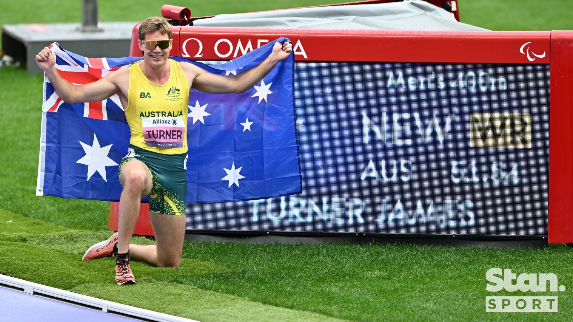 The scoreboard says it all for James Turner.