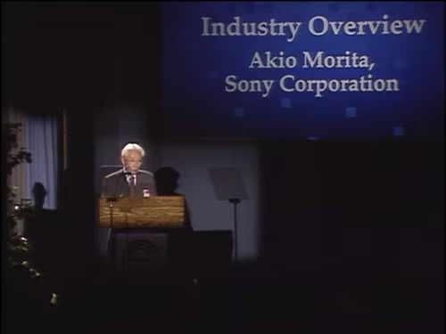 Morita's keynote speech at CES in 1990