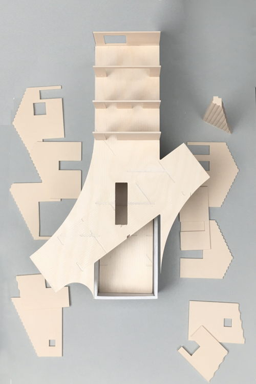 "XL Roof", Architectural Model by Anna Kaertner