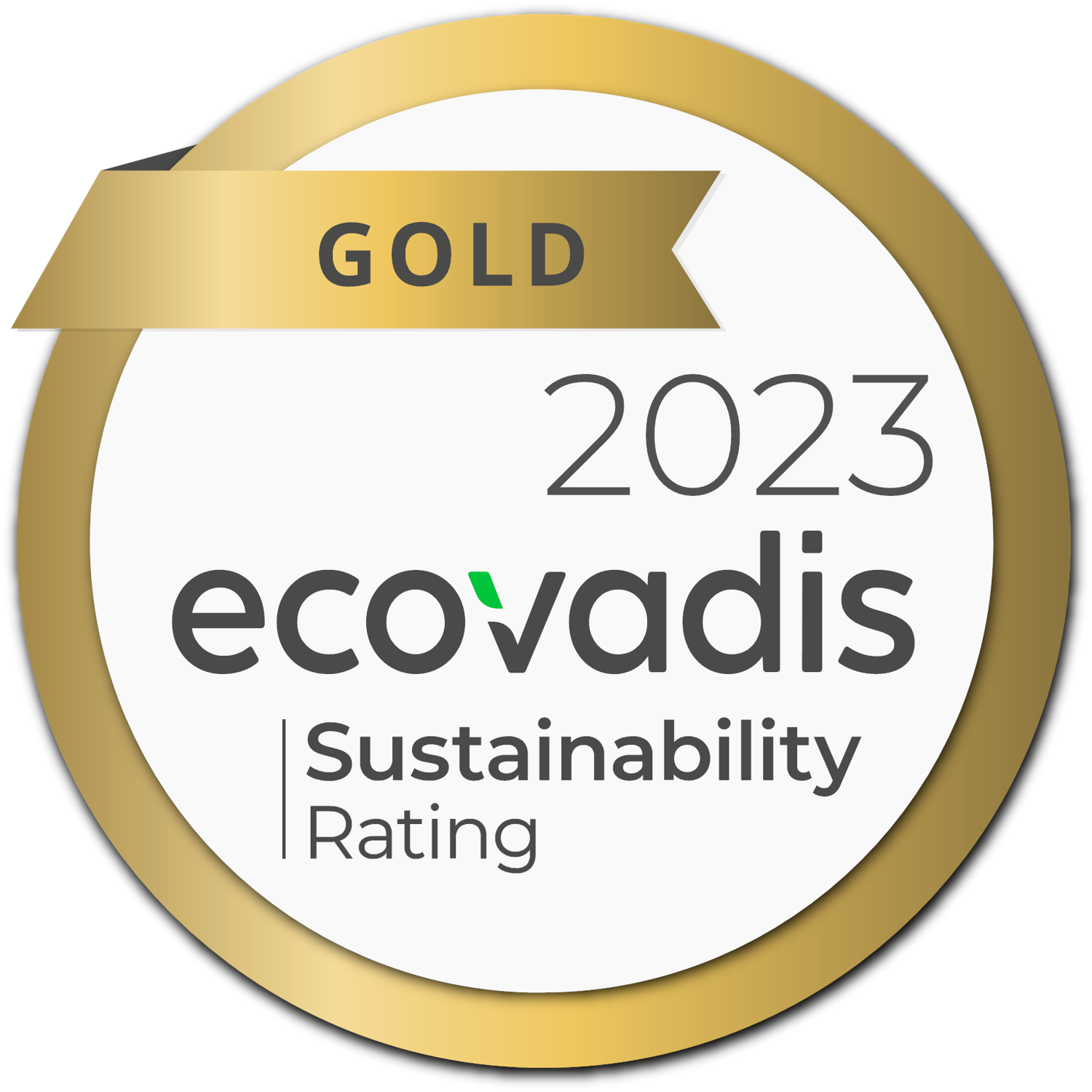 <p>EcoVadis Gold label</p>

