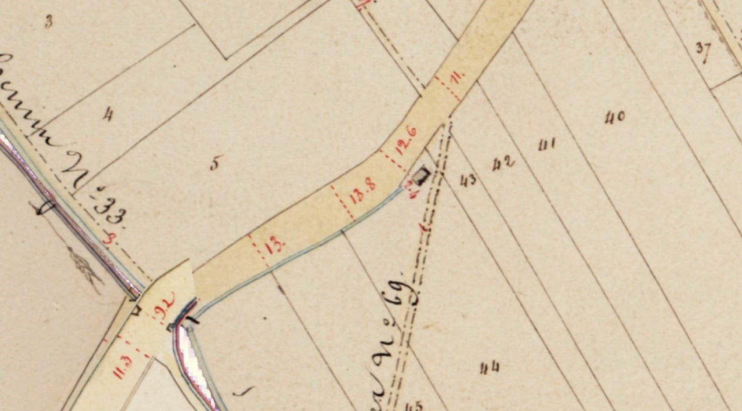 Markering van de locatie in de Atlas der Buurtwegen (© geo.onroerenderfgoed.be)