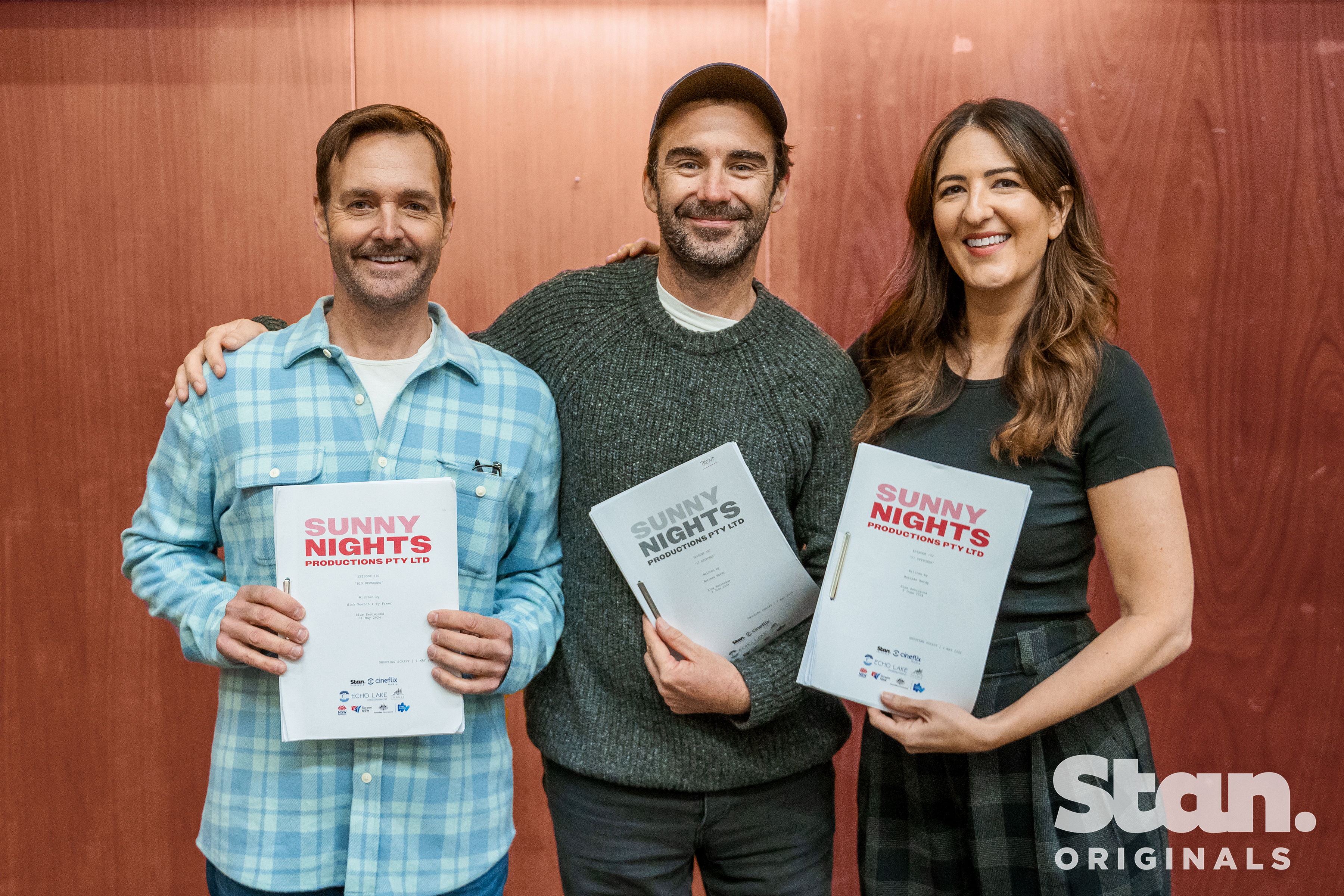 L to R: Will Forte, Trent O'Donnell, D'Arcy Carden