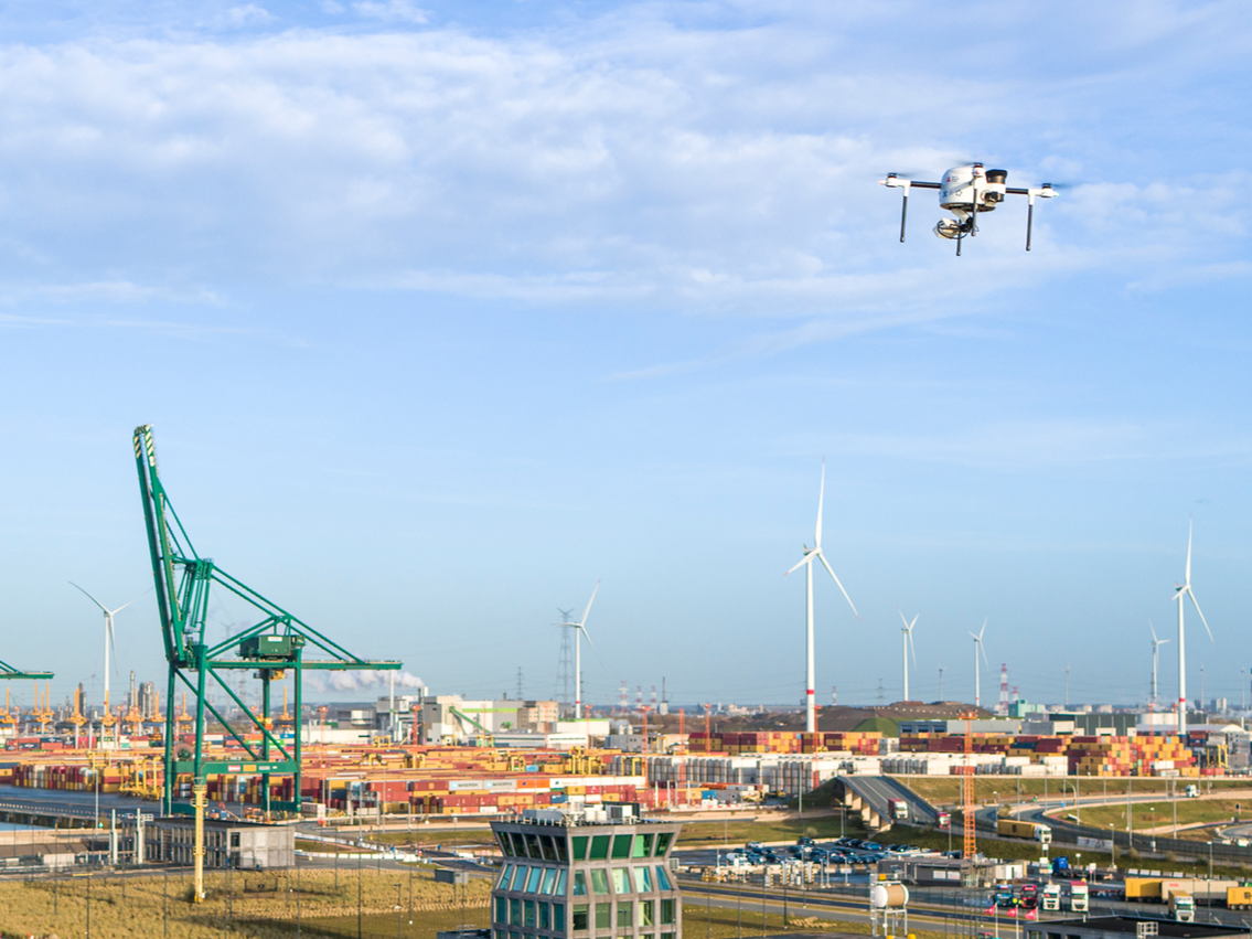 Wereldprimeur in Antwerps havengebied: dronenetwerk officieel gelanceerd