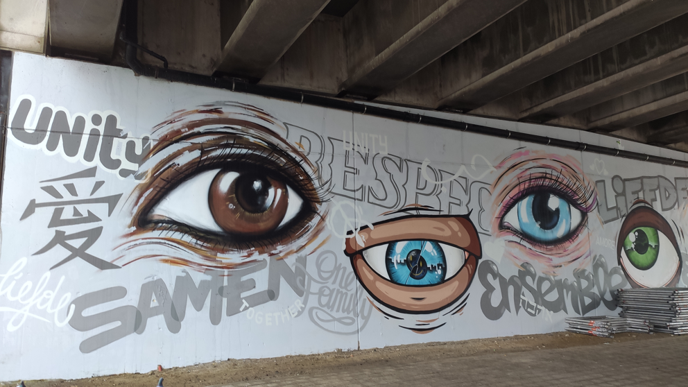 Graffitiwerk aan de Vaart opent de ogen