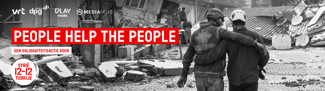 People help the people: VRT, DPG Media, Play Media en Mediahuis zamelen geld in voor Syrië Turkije 12-12