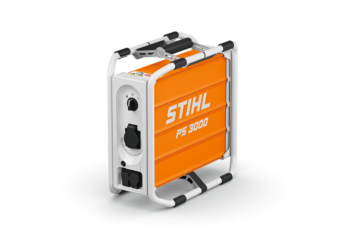 De emissievrije en geluidsarme STIHL PS 3000 is de krachtigste mobiele stroomgenerator in zijn gewichtsklasse. Bovendien is het draagbare power station beschermd tegen stof en spatwater (IP54), zodat je het ook in de regen kan gebruiken.