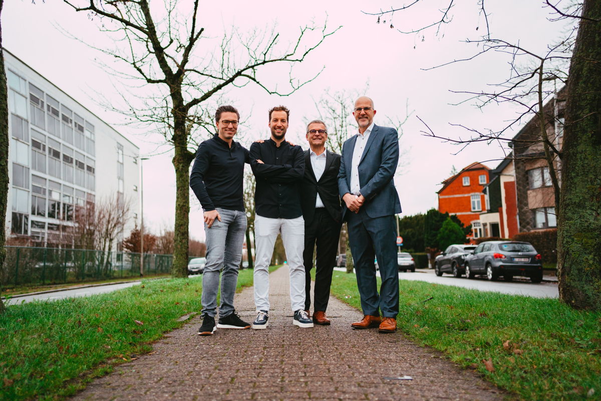 Photo: Jonas Dhaenens, Matthias Browaeys, Pieter Casneuf et Mark De Backer - ⓒ WITTEKOP - Foto vrij te gebruiken.