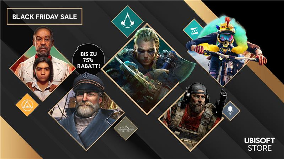 Black Friday Sale im Ubisoft Store bietet bis zu 75 % Rabatt