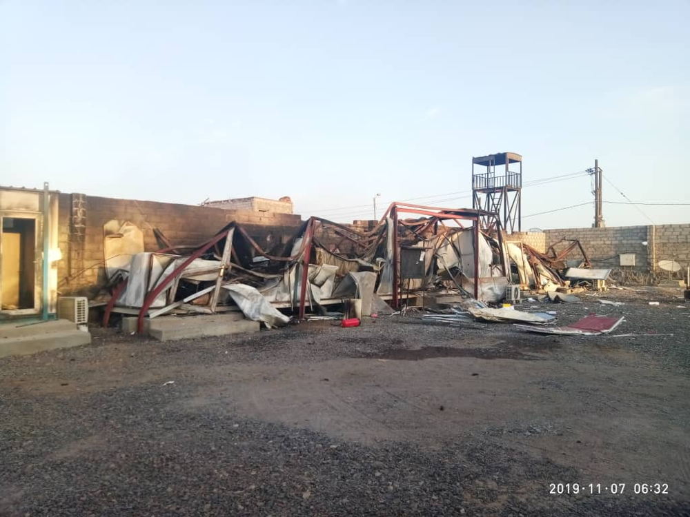 Inside the compound of Mokha hospital, credit MSF