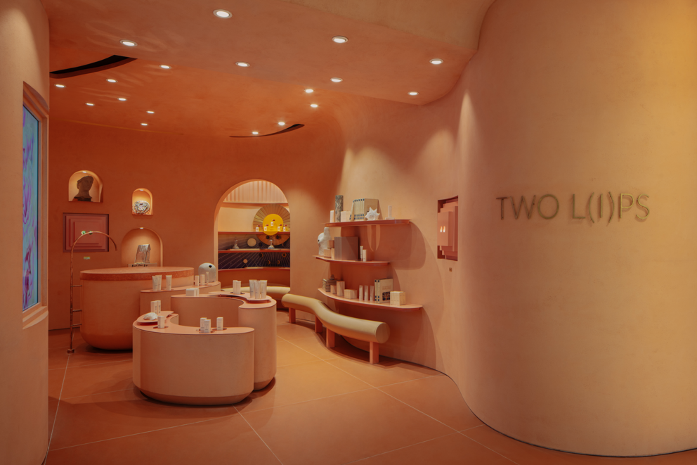 OLIVIA LEE Studio designs first flagship store for Two Lips, a luxury intimate skincare brand in Singapore