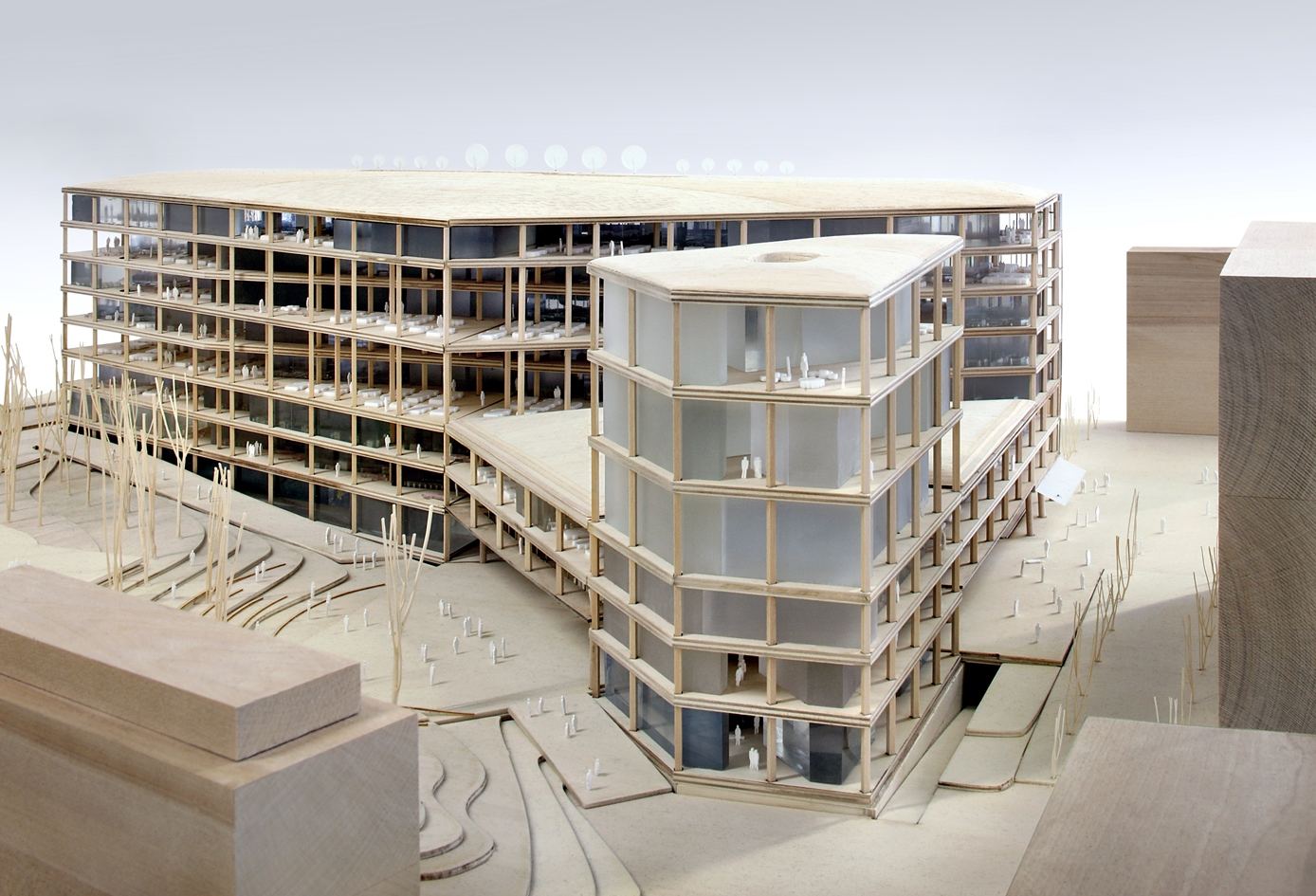 Maquette nieuw VRT-gebouw - ® Filip Dujardin - Team Vlaams Bouwmeester