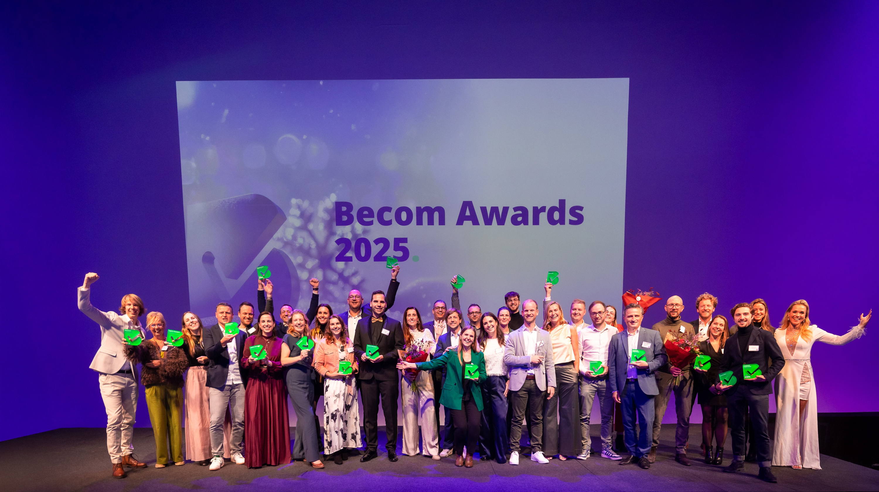 Becom Awards 2025: Flo Féa, Rootsum en Baunat winnen de Becom Diamond Award 2025