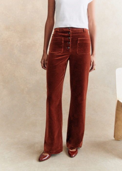 Sézane - Pantalon Chuck marron - 125€