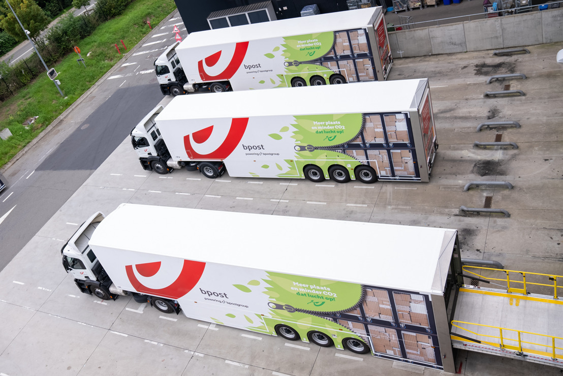 22 new double deck trailers added to bpost’s green fleet