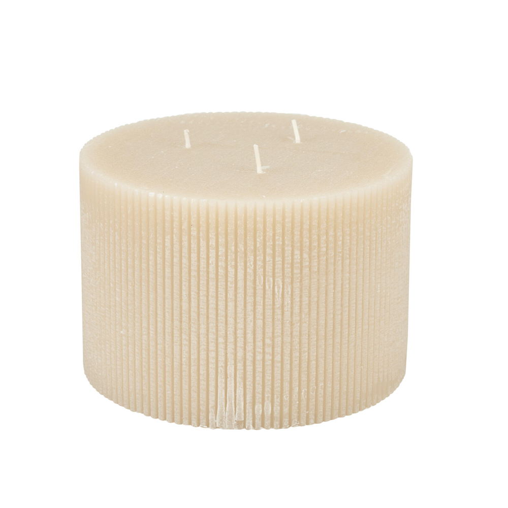 RUSTIC Rib bougie beige, 19.95€