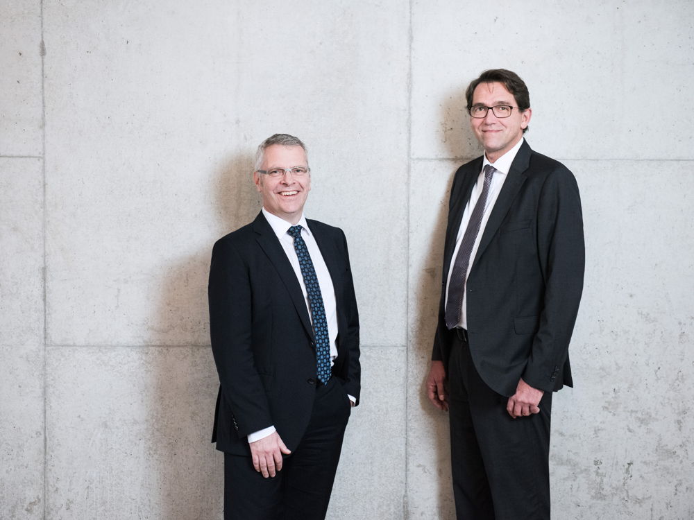 Der neue CEO Bernd Krüper (links) und Thomas Lehner bilden die Geschäftsführung bei Hatz