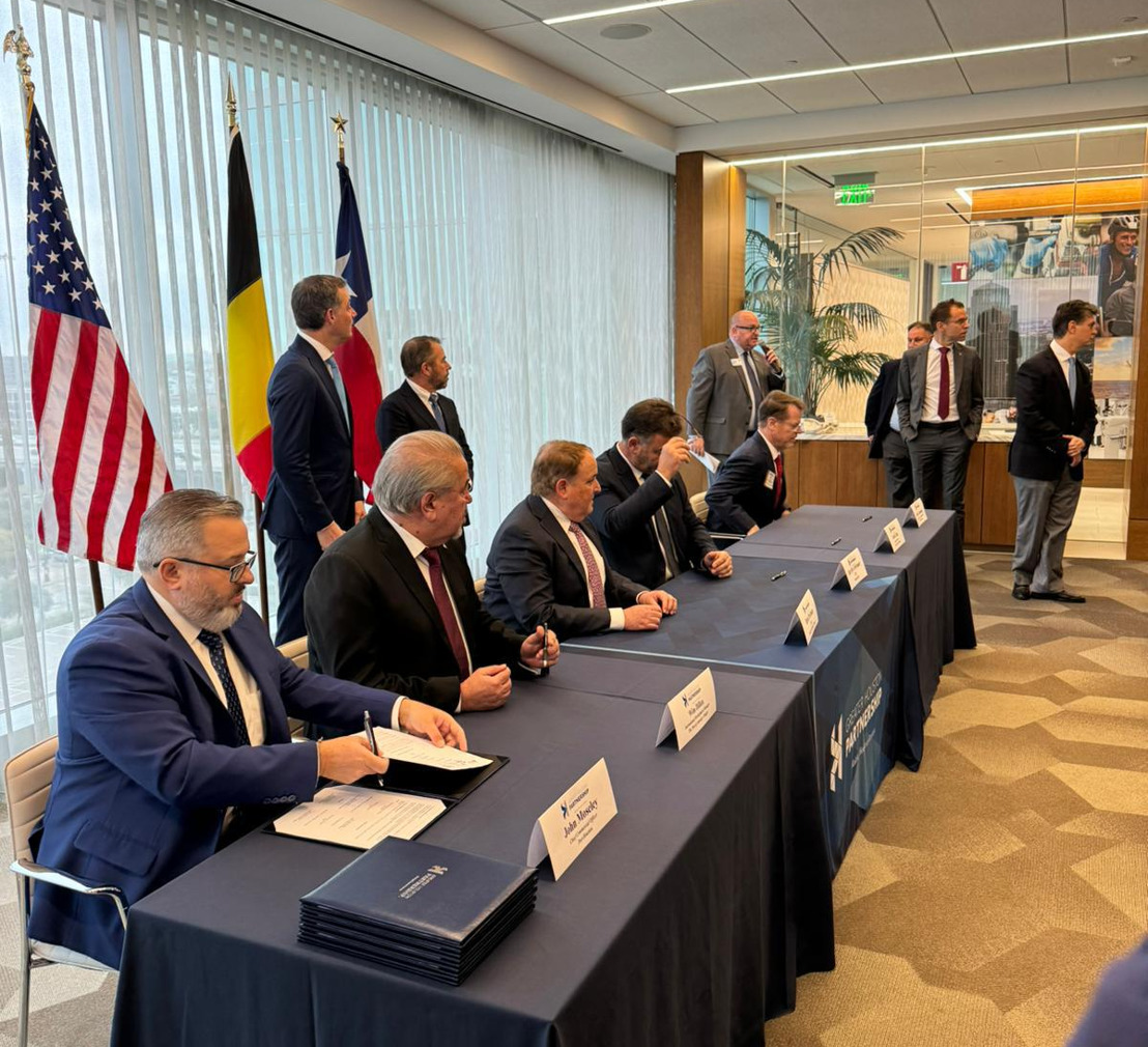 Belgische en Houston partners ondertekenen Memorandum of Understanding over samenwerking inzake energietransitie