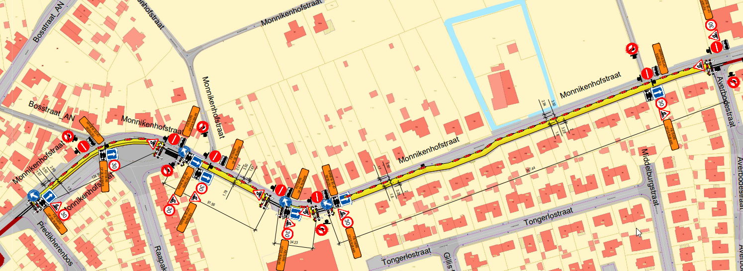 Asfalteringswerken fietspad Monnikenhofstraat fase 2