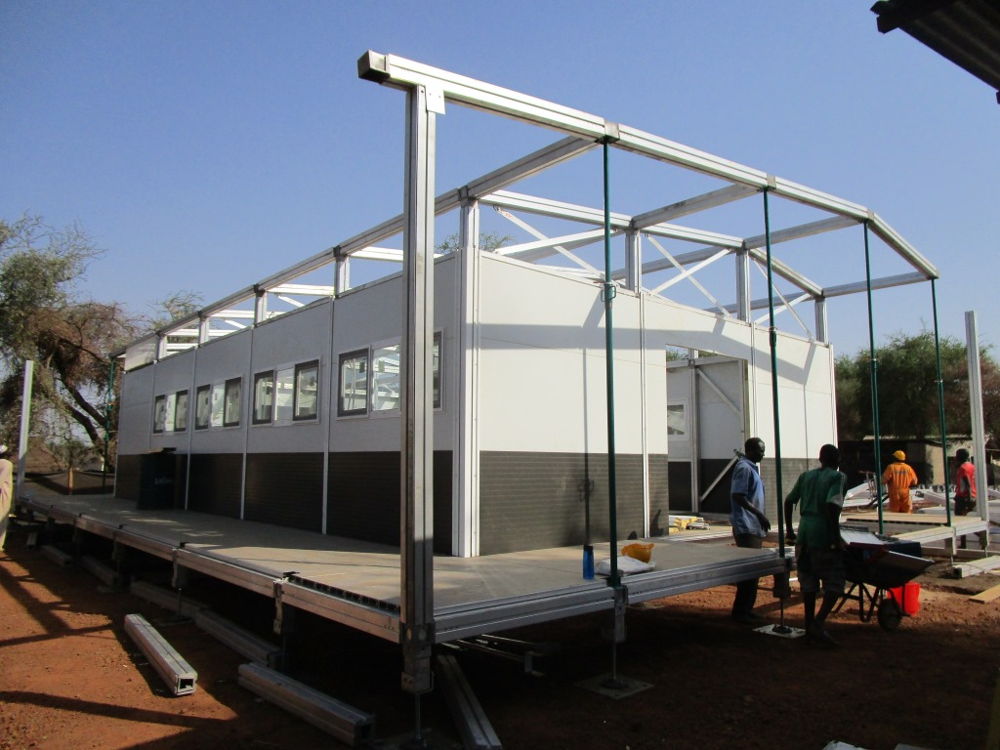 A module of the new MSF structure before the roof is installed. © Carlos Cortez Henriquez/MSF