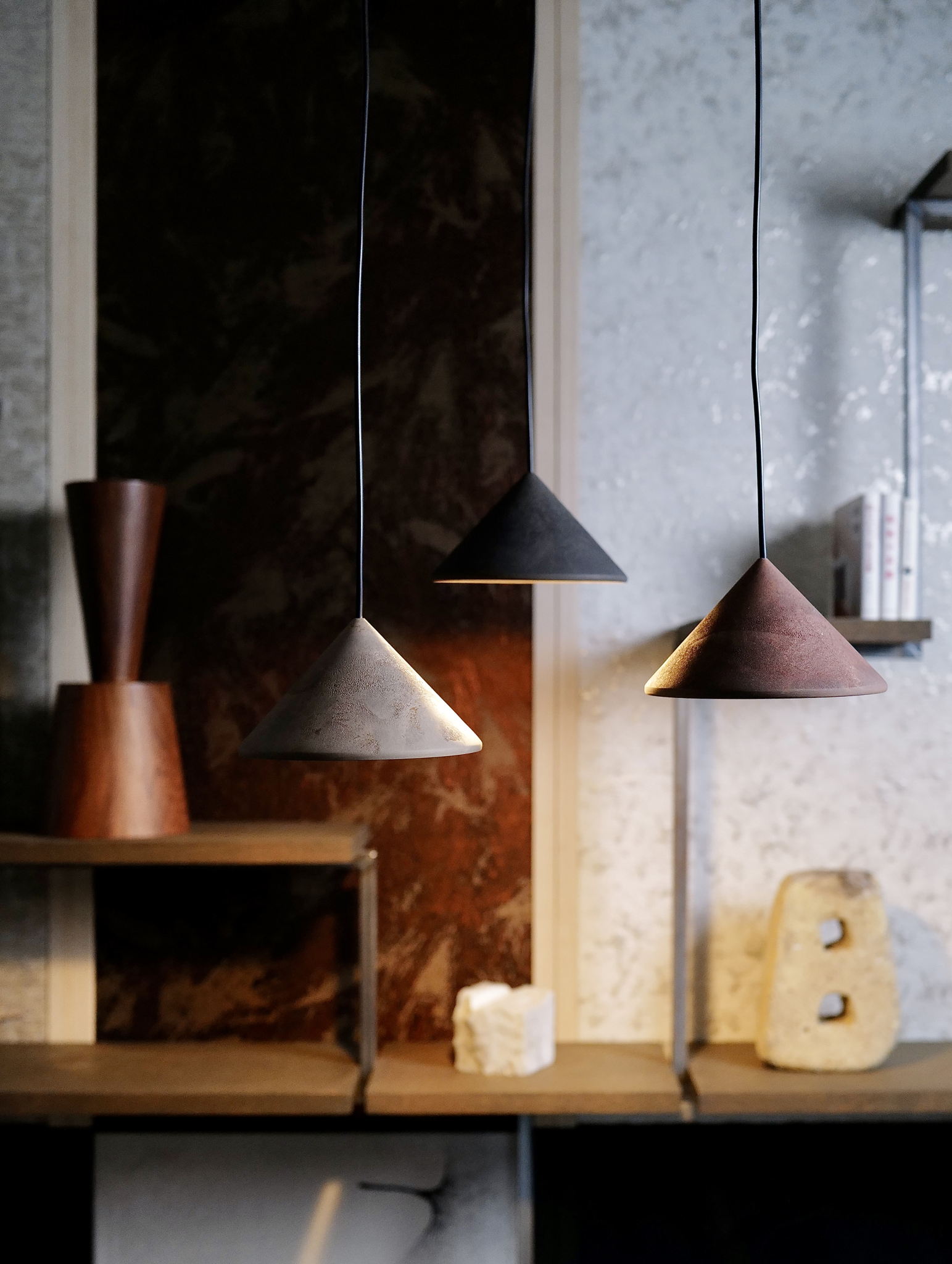 Above: Mater Terra lamps by OEO Studio