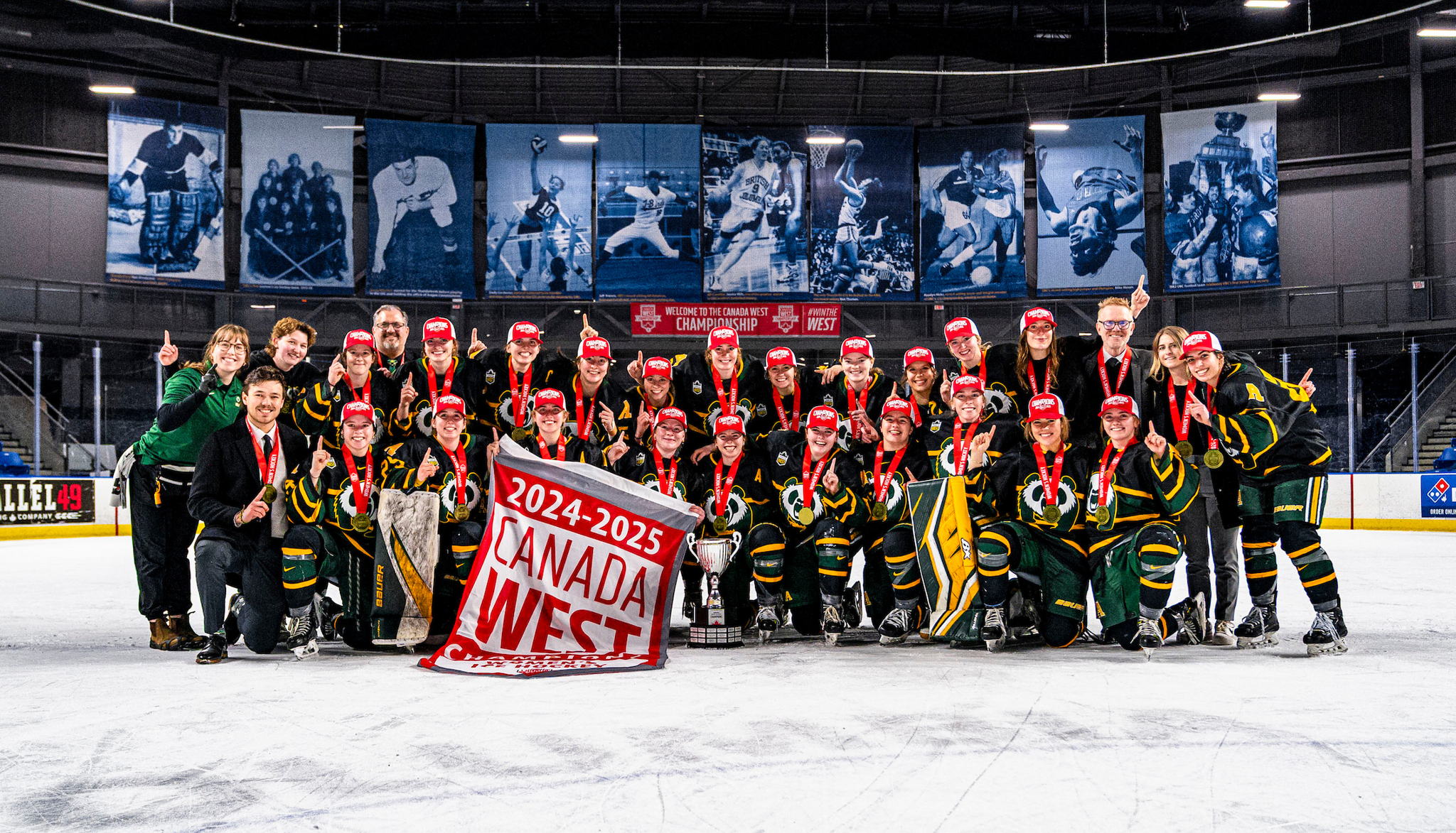 The Alberta Pandas are 2025 Canada West champions. Photo by Jacob Mallari.