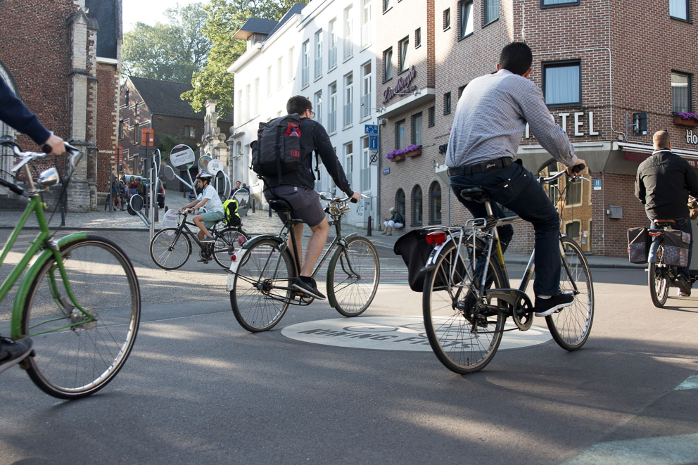 44% meer fietsers in Leuvense binnenstad