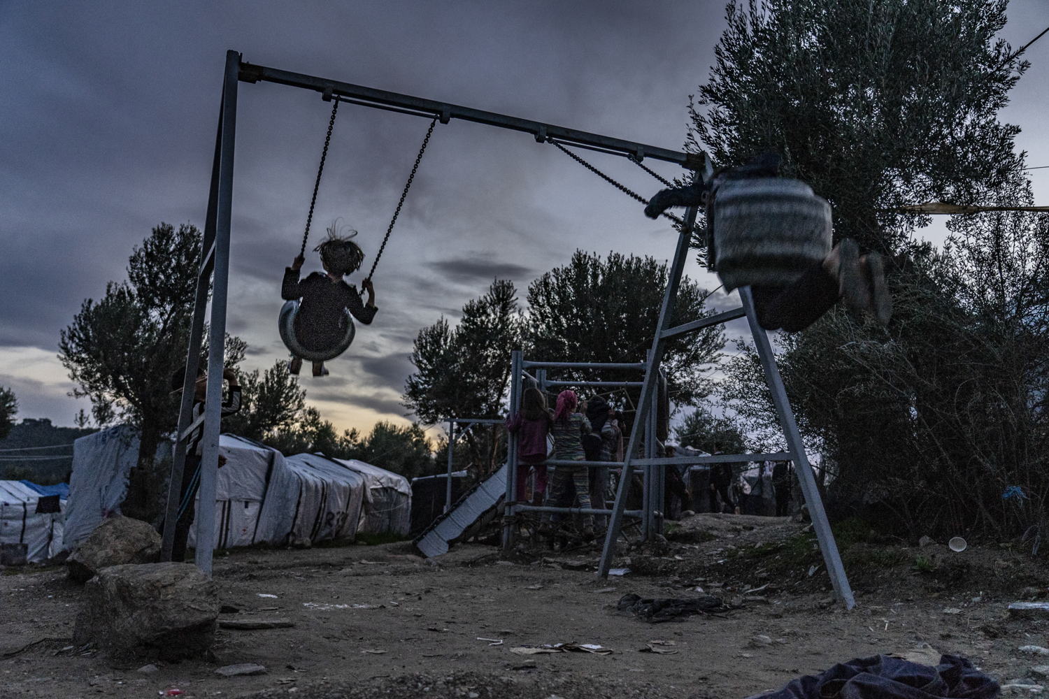 The Olive Grove, next to Moria camp on Lesbos island. Copyright: Anna Pantelia/MSF