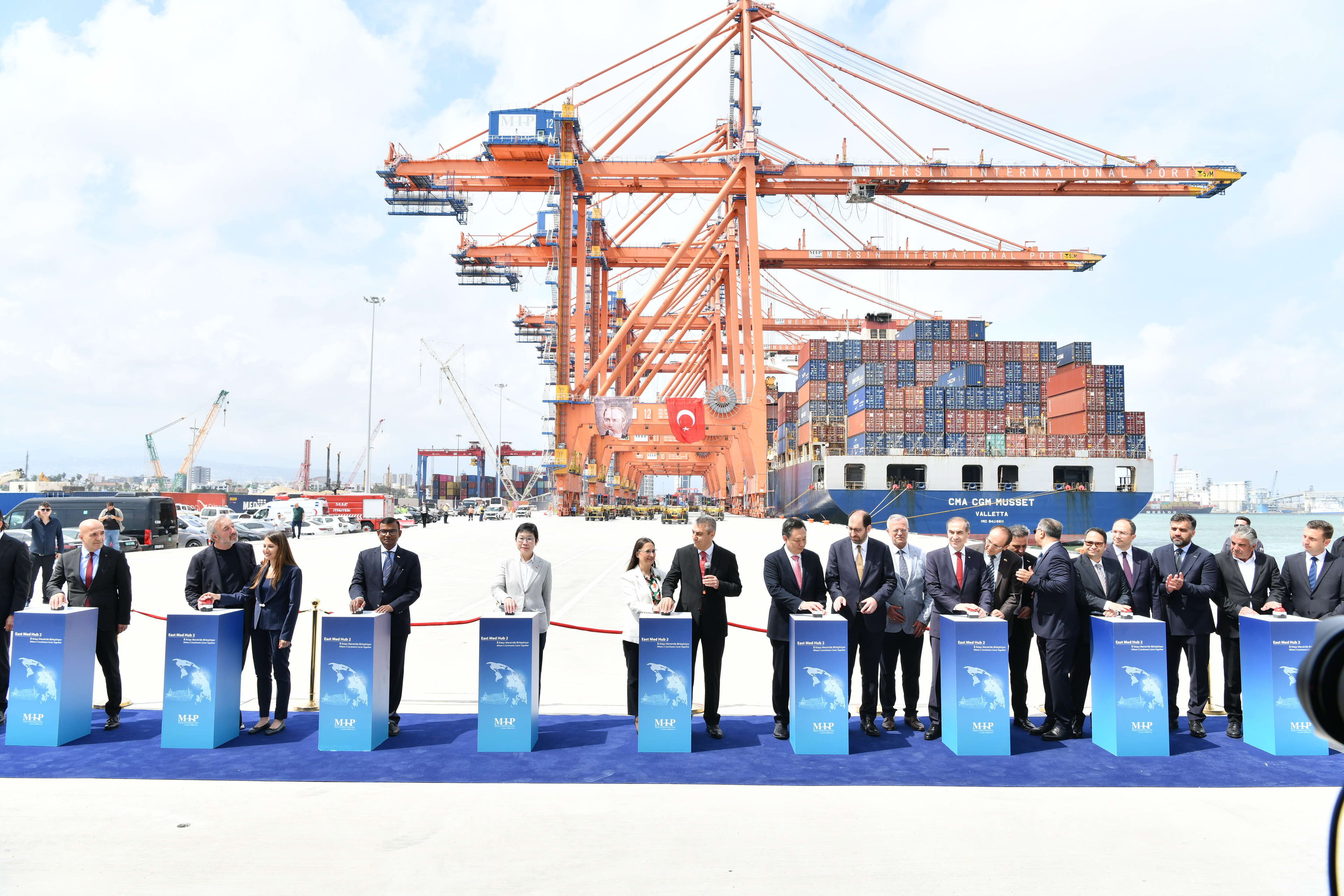 MERSIN INTERNATIONAL PORT COMPLETES FIRST PHASE OF EAST MED HUB 2 TERMINAL