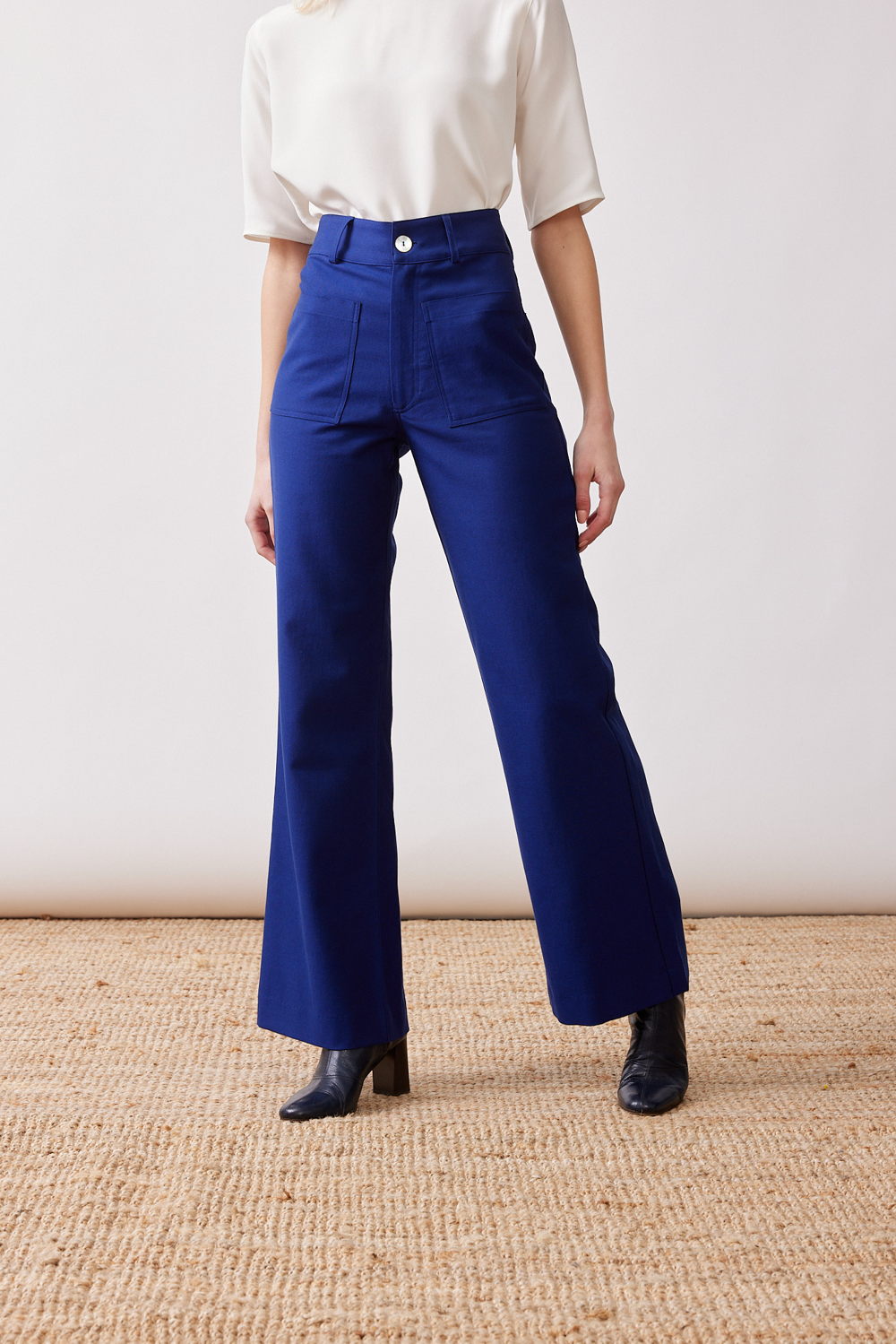 Mardi editions - SS23 - Pantalon Alex Coton Bleu roi (175€) (2)